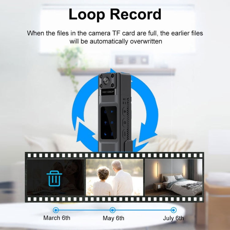 WIFI HD Night Vision Chest-Worn Work Recorder Cycling Camera, Model: L13