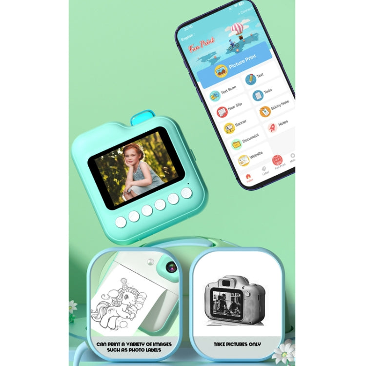 Mini Children High-Definition Printing Digital Camera, Color: Pink+32G TF Card