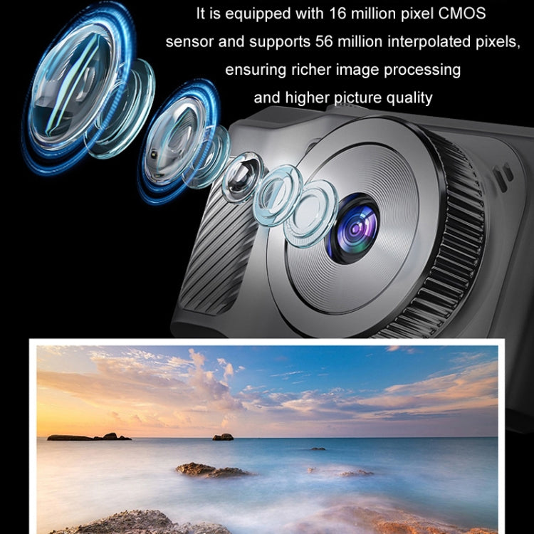 1080P HD Student Retro Digital Card Camera, Color: White+32G