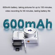 1080P HD Student Retro Digital Card Camera, Color: Black+32G
