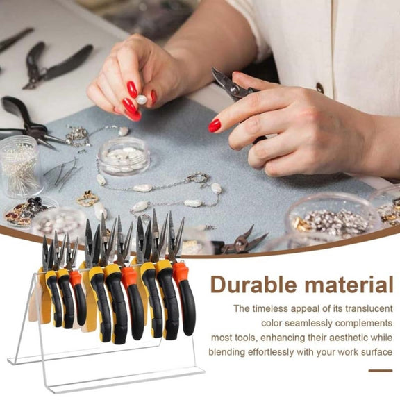 YX138 Acrylic Jewelry Pliers Organizer Multifunctional Tools Display Rack