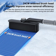 Multifunctional Car Defrosting Snow Shovel, Color: Black Boxed
