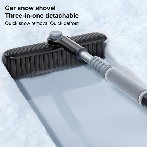 Multifunctional Car Defrosting Snow Shovel, Color: White Boxed