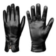 Women Sheepskin Wool Fleece Lined Windproof Warm Gloves Touchscreen Thick Snow Driving Gloves, Size: M(Black) - Full Finger Gloves by PMC TechLife | Online Shopping South Africa | PMC TechLife | Buy Now Pay Later Mobicred