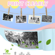 2.0-Inch LED Flash 1080P HD Recording Photo Printing Camera With 3-Rolls Paper, Color: White