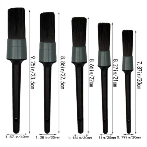 11pcs /Set Car Wash Cleaning Gap Detail Short Handle Brush(Blue)