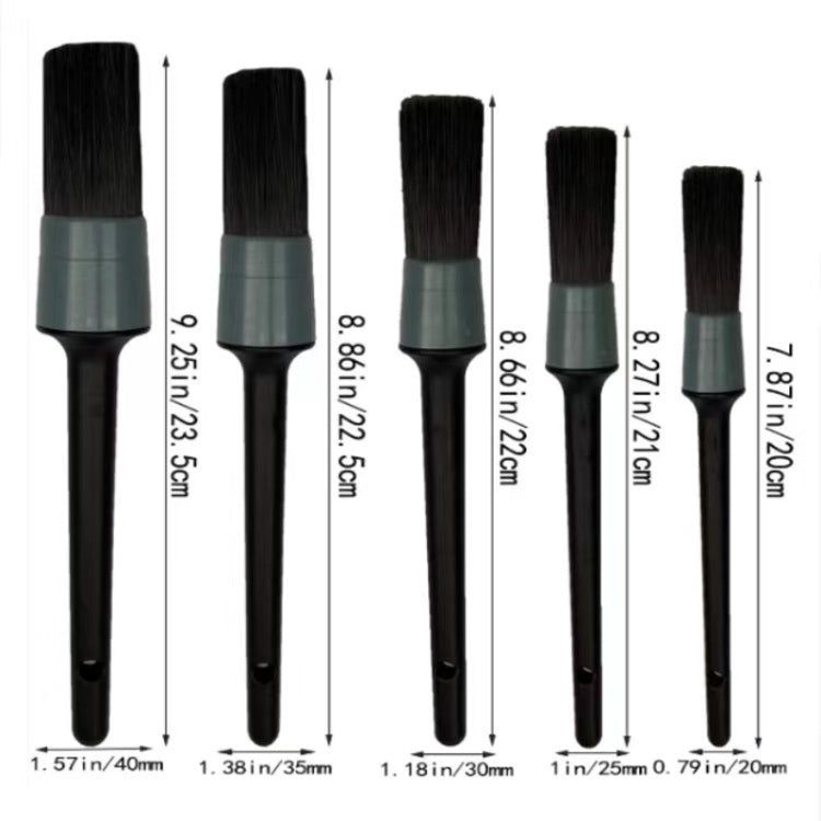 11pcs /Set Car Wash Cleaning Gap Detail Short Handle Brush(Blue)