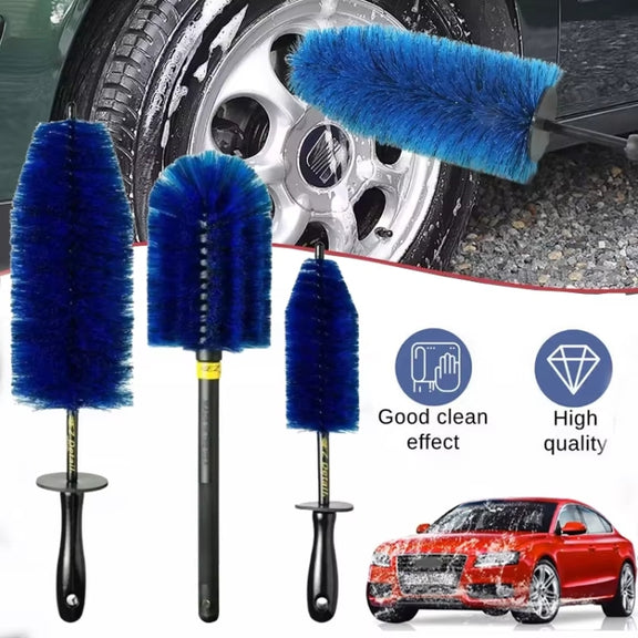 3pcs /Set Car Wash Engine Compartment Cleaning Detail Brush(Blue)