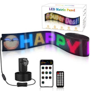 LED Flexible Screen Advertising  Large Screen Supports APP Bluetooth Control 69.4  x 7.6 Inch US Plug