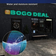 LED Flexible Screen Advertising  Large Screen Supports APP Bluetooth Control 35.4 x 7.6 Inch USB
