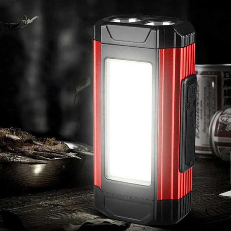 E-SMARTER K011 Bike LED Lamp USB Rechargeable Cycling Light COB Bright Flashlight(Silver)