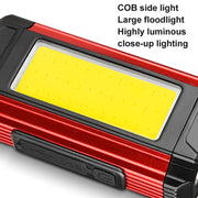 E-SMARTER K011 Bike LED Lamp USB Rechargeable Cycling Light COB Bright Flashlight(Silver)