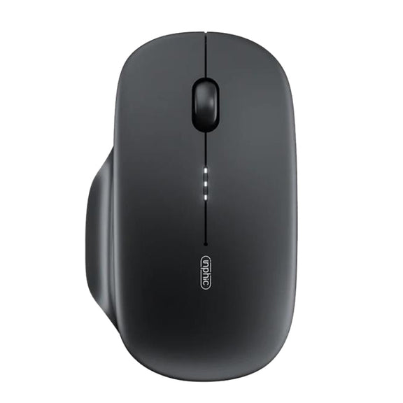 Inphic M1 2nd Generation Wireless Mice Rechargeable Mute Business Office Home Laptop Mouse, Color: 2.4G Black