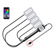 Eight-Color LED Voice Control Car Music Rhythm Atmosphere Light, Specification: 5V USB APP - Atmosphere lights by PMC TechLife | Online Shopping South Africa | PMC TechLife | Buy Now Pay Later Mobicred