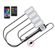 Eight-Color LED Voice Control Car Music Rhythm Atmosphere Light, Specification: 5V USB APP + Remote Control - Atmosphere lights by PMC TechLife | Online Shopping South Africa | PMC TechLife | Buy Now Pay Later Mobicred
