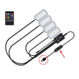 Eight-Color LED Voice Control Car Music Rhythm Atmosphere Light, Specification: 5V USB With Switch Remote Control - Atmosphere lights by PMC TechLife | Online Shopping South Africa | PMC TechLife | Buy Now Pay Later Mobicred