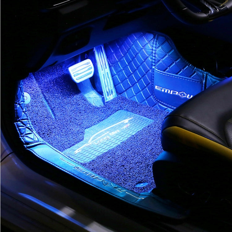 Eight-Color LED Voice Control Car Music Rhythm Atmosphere Light, Specification: 5V USB Remote Control