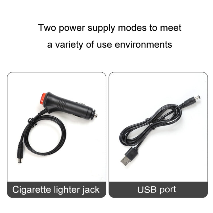 Eight-Color LED Voice Control Car Music Rhythm Atmosphere Light, Specification: 5V USB Remote Control