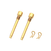 Mountain Road Bicycle Titanium Alloy Clip Pad Latch With Retaining Spring, Color: Pin + Circlip Gold