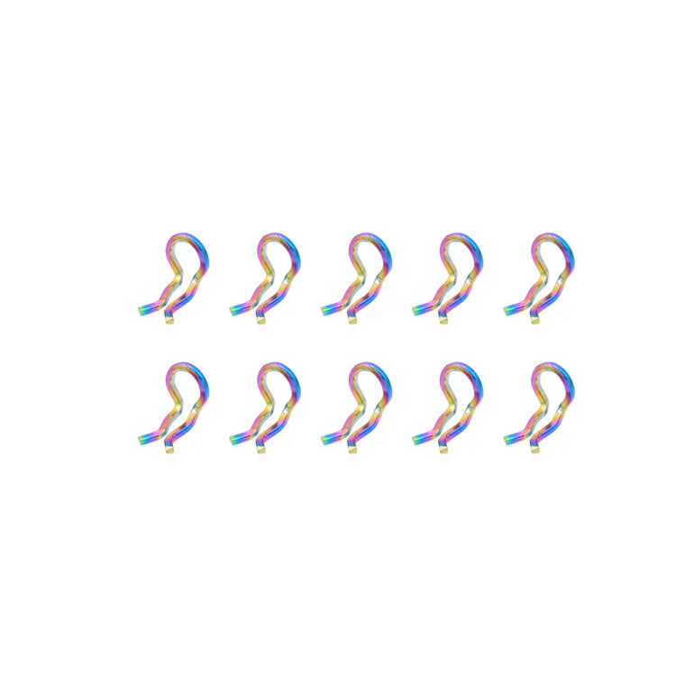 Mountain Road Bicycle Titanium Alloy Retaining Spring, Color: Steel Circlip Colorful