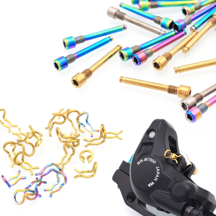 Mountain Road Bicycle Titanium Alloy Retaining Spring, Color: Steel Circlip Titanium