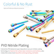 Mountain Road Bicycle Titanium Alloy Retaining Spring, Color: Steel Circlip Colorful