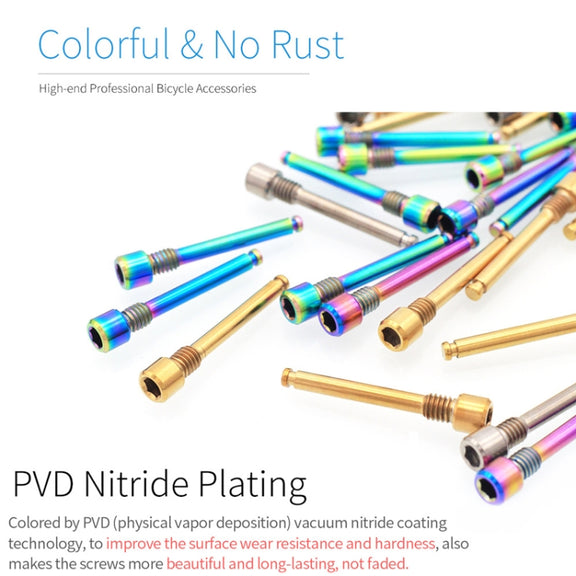 Mountain Road Bicycle Titanium Alloy Retaining Spring, Color: Steel Circlip Colorful