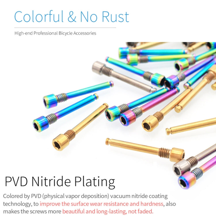Mountain Road Bicycle Titanium Alloy Retaining Spring, Color: Steel Circlip Colorful