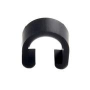 50pcs Bicycle Brake Gearshift Cable Tube Fixing Plastic C-shaped Buckle(Black)