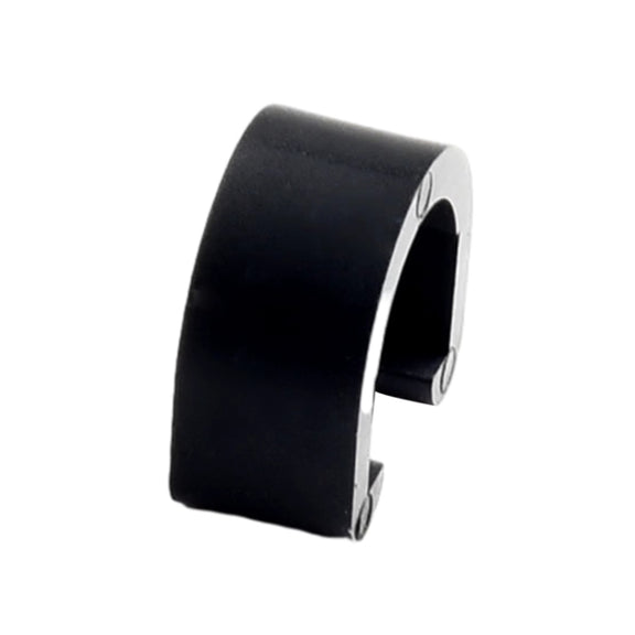 50pcs Bicycle Brake Gearshift Cable Tube Fixing Plastic C-shaped Buckle(Black)