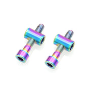 Bicycle Titanium Alloy Seat Post Locking Screws, Color: M6x30 Colorful