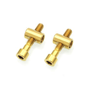 Bicycle Titanium Alloy Seat Post Locking Screws, Color: M6x30 Gold