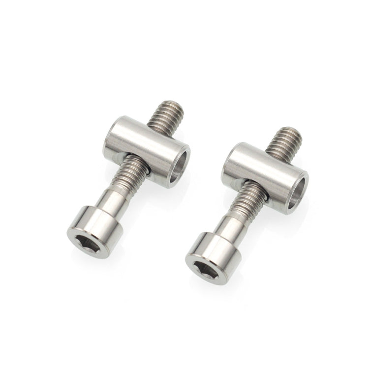 Bicycle Titanium Alloy Seat Post Locking Screws, Color: M6x30 Titanium