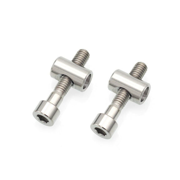 Bicycle Titanium Alloy Seat Post Locking Screws, Color: M6x30 Titanium