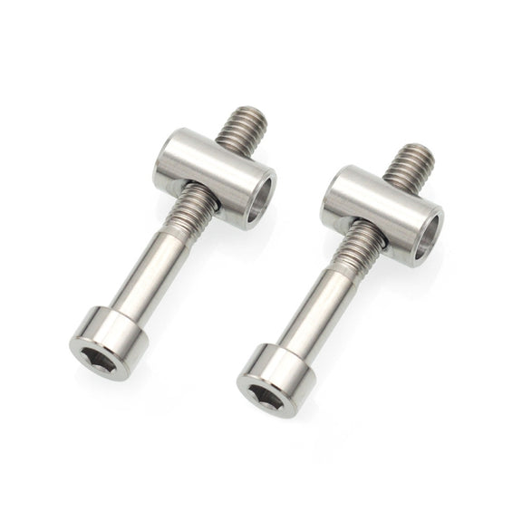 Bicycle Titanium Alloy Seat Post Locking Screws, Color: M6x40 Titanium