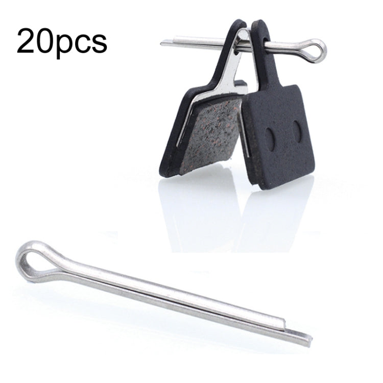 20pcs Bicycle Brake Pad Stainless Steel Open Pin(Silver)