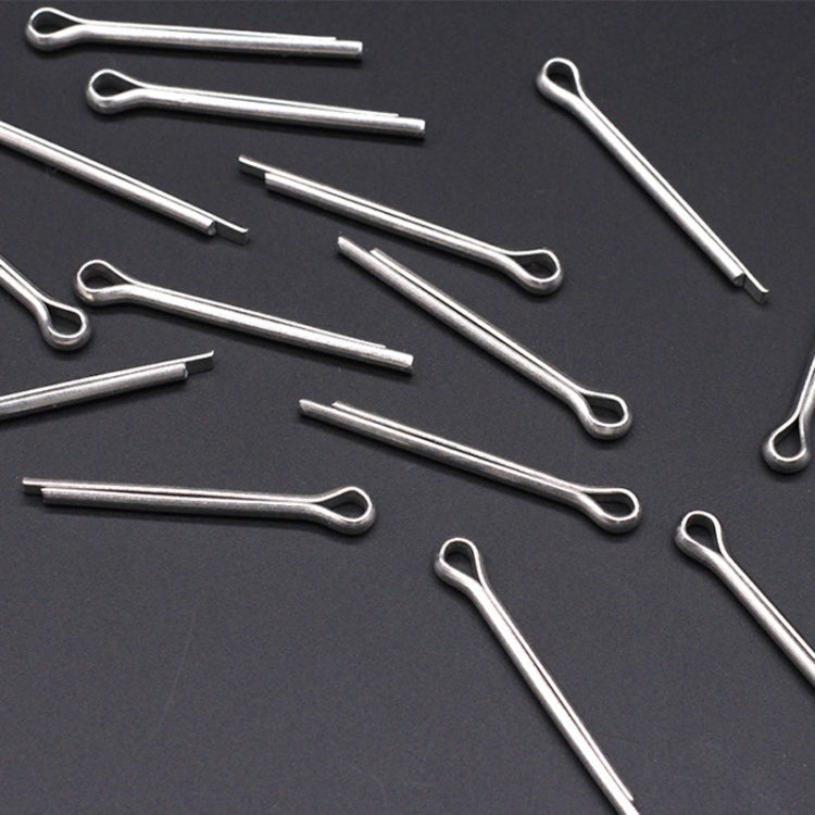 20pcs Bicycle Brake Pad Stainless Steel Open Pin(Silver)