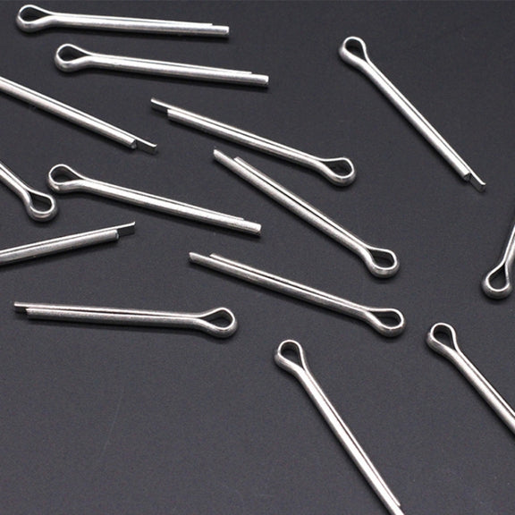 20pcs Bicycle Brake Pad Stainless Steel Open Pin(Silver)