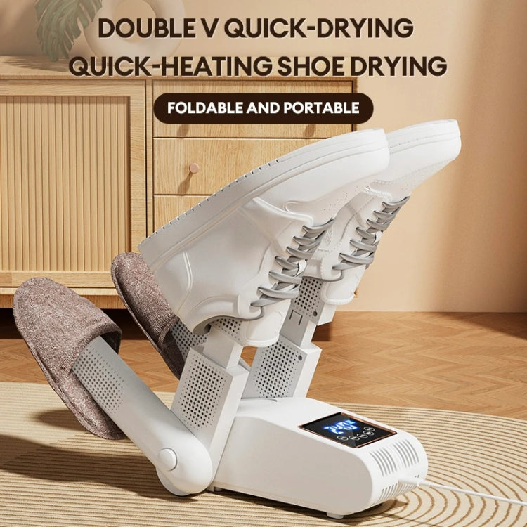 UV Antibacterial LED Touch Intelligent Constant Temperature Shoe Dryer, Spec: US Plug(White)