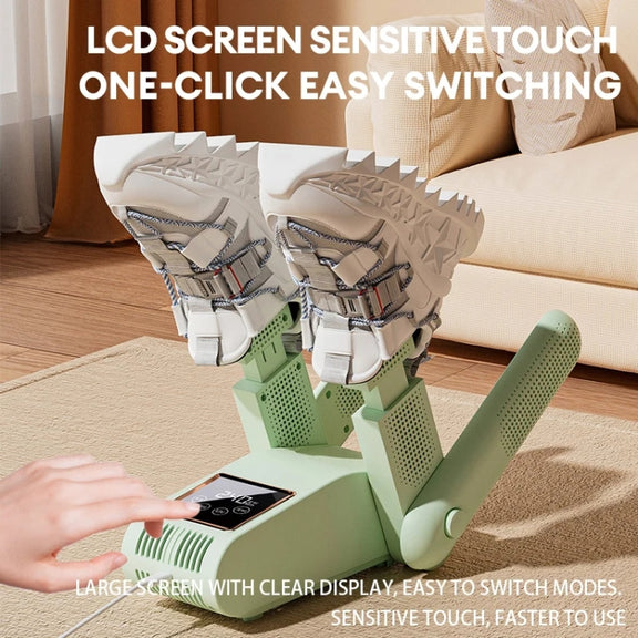 UV Antibacterial LED Touch Intelligent Constant Temperature Shoe Dryer, Spec: EU Plug(White)