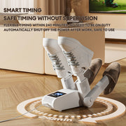 UV Antibacterial LED Touch Intelligent Constant Temperature Shoe Dryer, Spec: EU Plug(White)
