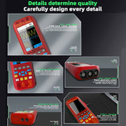 BSIDE O9 Digital Handheld Dual Channel 50MHz Oscilloscope Signal Source Multimeter, Spec: With Single Oscilloscope Probe (Red)