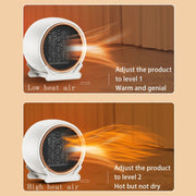 1800W Desktop High-power Two-speed Heater Household Fast Heating Heater, Spec: EU Plug(White)