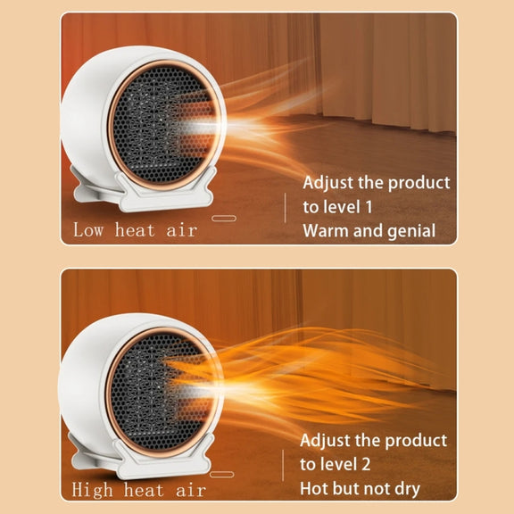 1800W Desktop High-power Two-speed Heater Household Fast Heating Heater, Spec: UK Plug(Black)