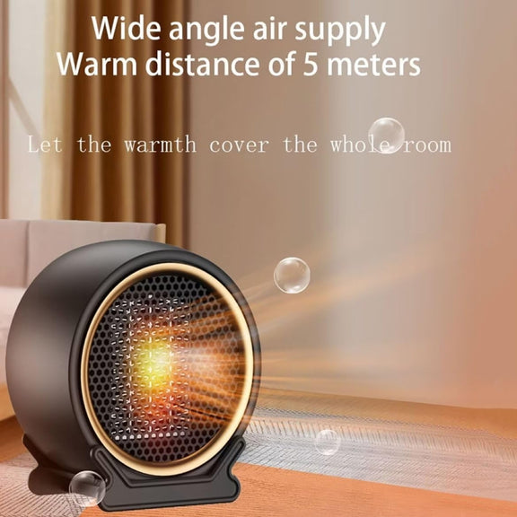 1800W Desktop High-power Two-speed Heater Household Fast Heating Heater, Spec: UK Plug(Black)