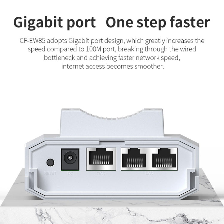 COMFAST CF-EW85 1300Mbps 2.4G/5.8G Gigabit Wireless AP Signal Amplifier Supports DC/POE Power Supply EU Plug