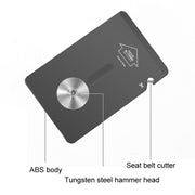 Car Window Breaking Safety Card Emergency Life-Saving Hammer(8.5x5.5cm)
