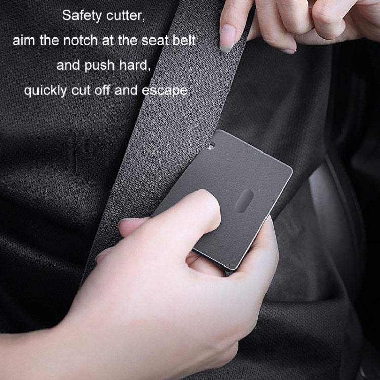 Car Window Breaking Safety Card Emergency Life-Saving Hammer(8.5x5.5cm)