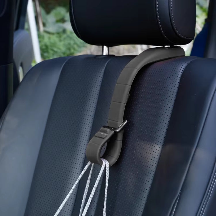 Adjustable Silicone Car Seat Back Storage Hook(Black)