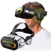 VRPARK J60 Virtual Reality Headset VR Glasses Built-In Headphones For Immersive Experience(Black)